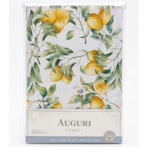 Toalha de Mesa Limone - Auguri Casa - Acqua - 2,20m x 2,20m